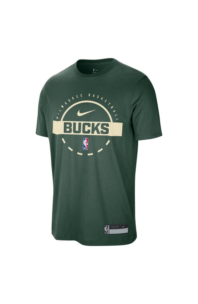 Nike Men's Nike Hunter Green Milwaukee Bucks 2025/26 On-Court Flare Performance Practice T-Shirt, Alternate, color, Hunter Green
