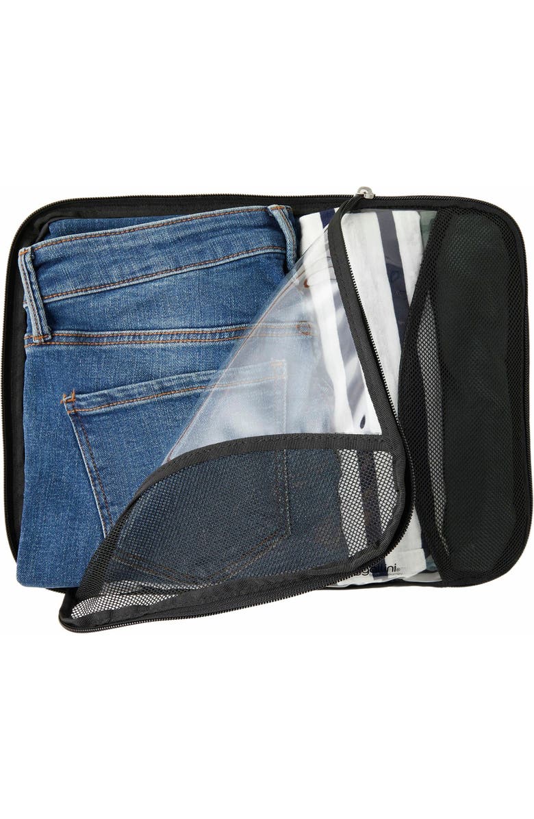 BAGGALLINI 2 Medium / 1 Large Compression Packing Cubes Travel Set, Alternate, color, Black