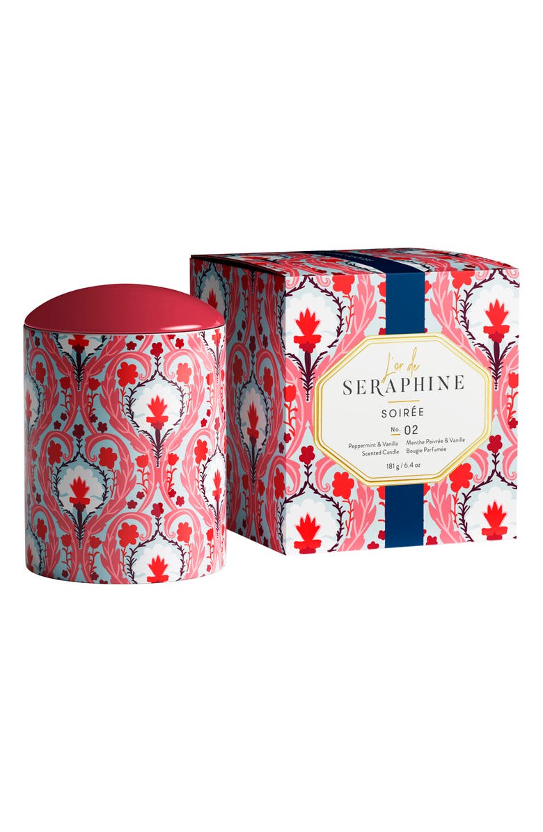 L'or de Seraphine La Pietra Medium Ceramic Jar Candle, Main, color, 