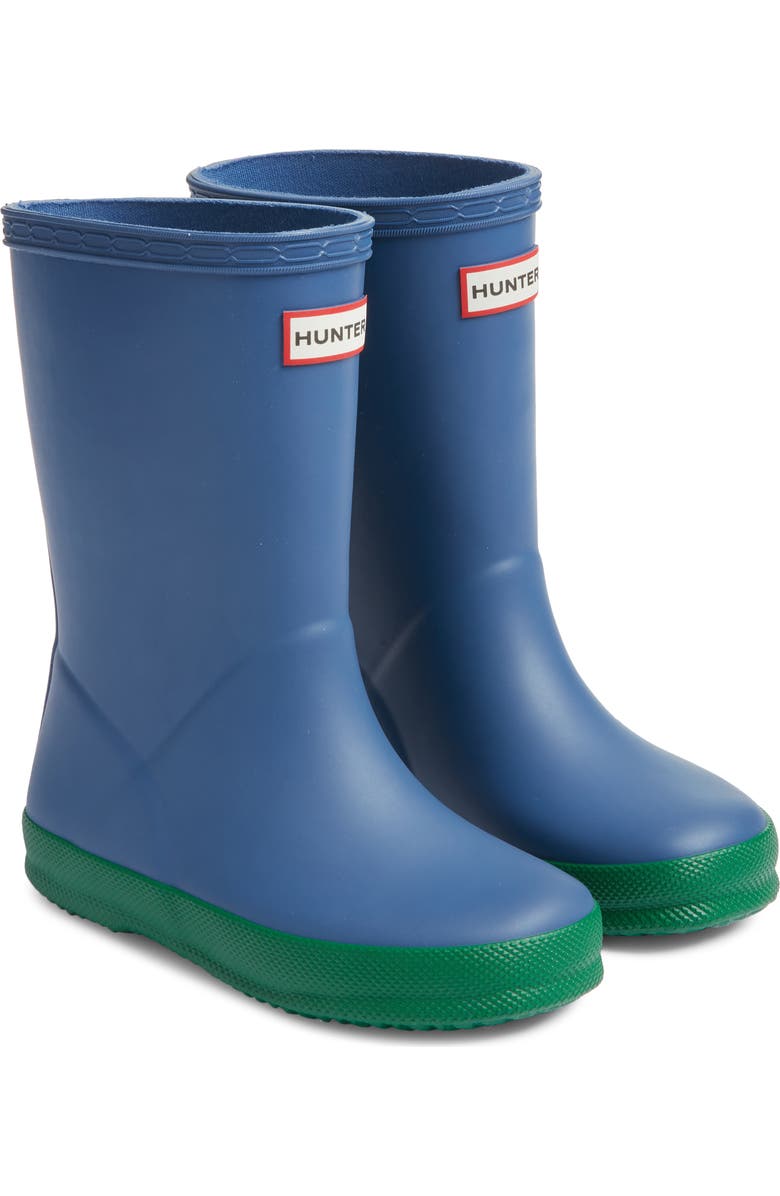 Hunter Kids' Original First Classic Waterproof Rain Boot, Main, color,