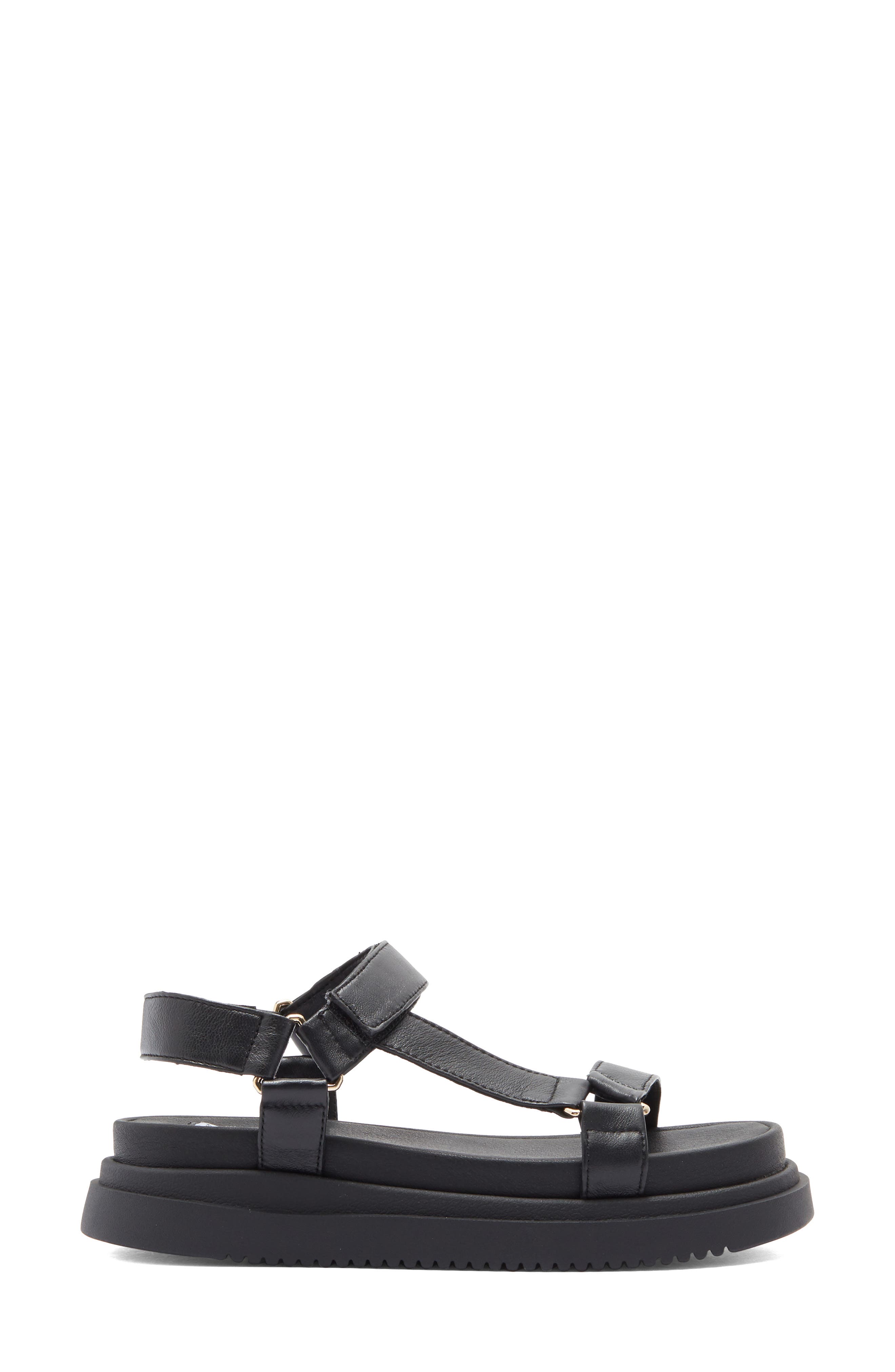 Steve Madden Matina Platform Sandal, Alternate, color, Black Leather