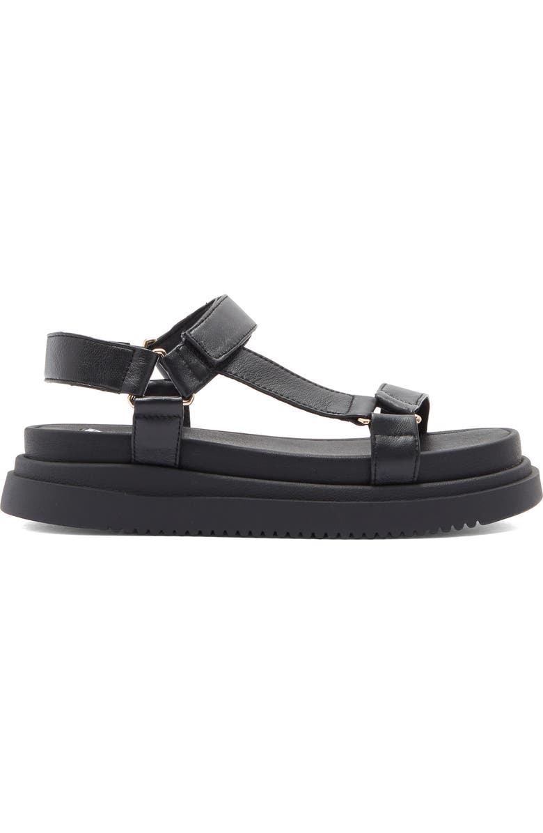 Steve Madden Matina Platform Sandal, Alternate, color, Black Leather