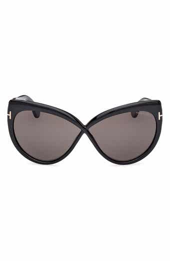TOM FORD 65mm Butterfly Sunglasses