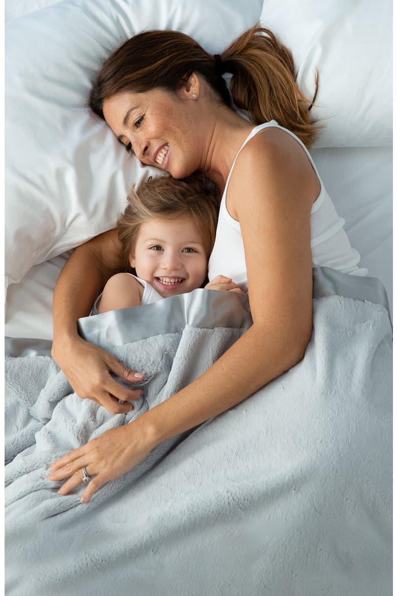 Luxe Big Kid Blanket, Alternate, color, SILVER