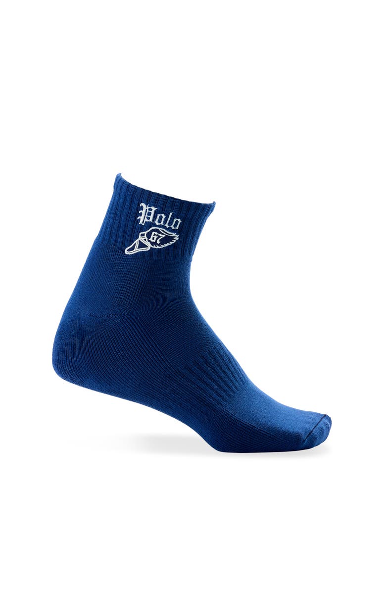Polo Ralph Lauren Big & Tall 3-pk Classic 1/4-Top Socks V2, Alternate, color, Blue