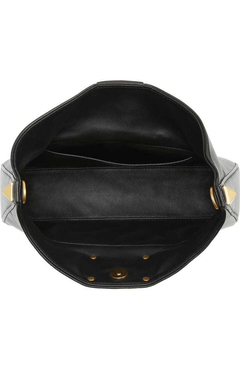 Valentino Garavani Small Stud Sign VLOGO Leather Hobo Bag, Alternate, color,