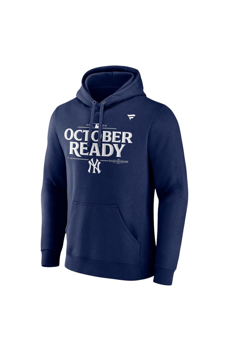 FANATICS Men's Fanatics Navy New York Yankees 2024 MLB Postseason Locker Room Pullover Hoodie, Alternate, color, 