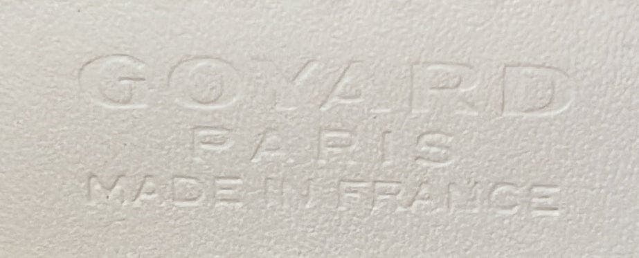 Pre-Owned Goyard Saigon Top Handle Bag Coated Canvas with Leather PM, Alternate, color, White