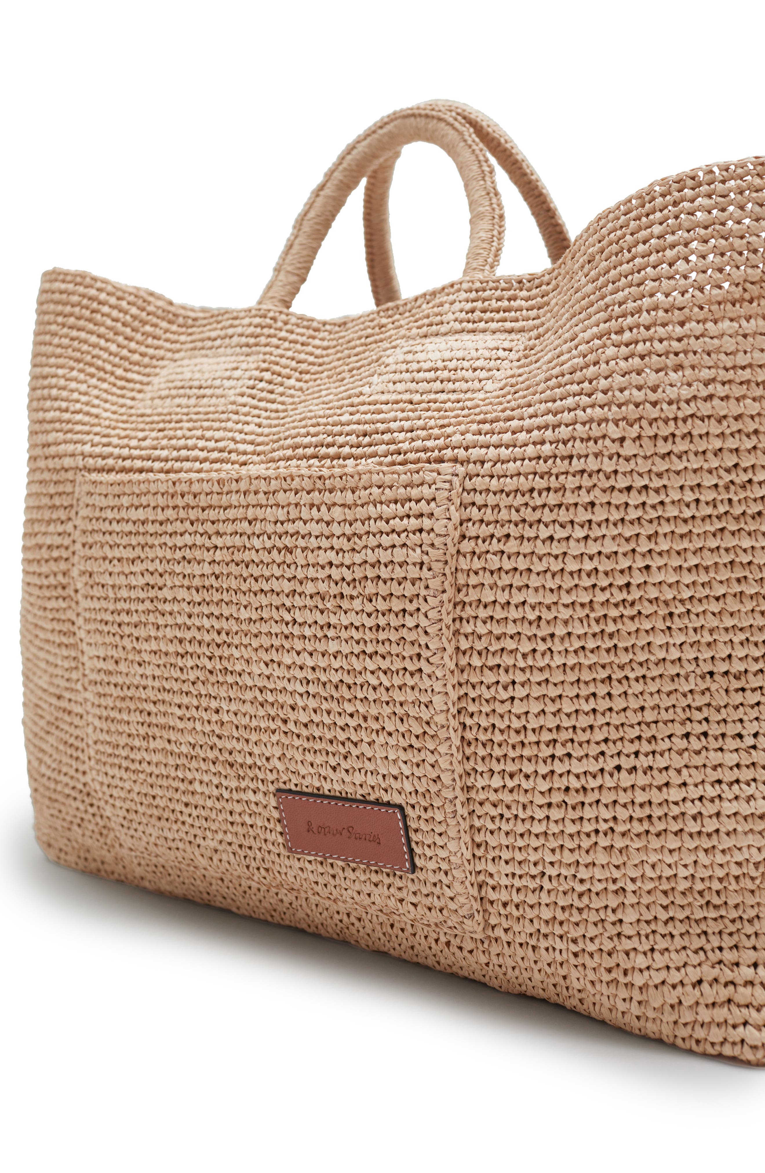 & Other Stories Straw Tote Bag, Alternate, color, 