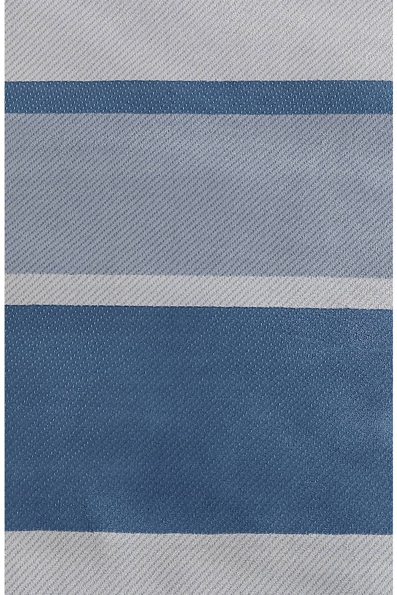 Linden Stripe Plush Comforter Set, Alternate, color, NAVY