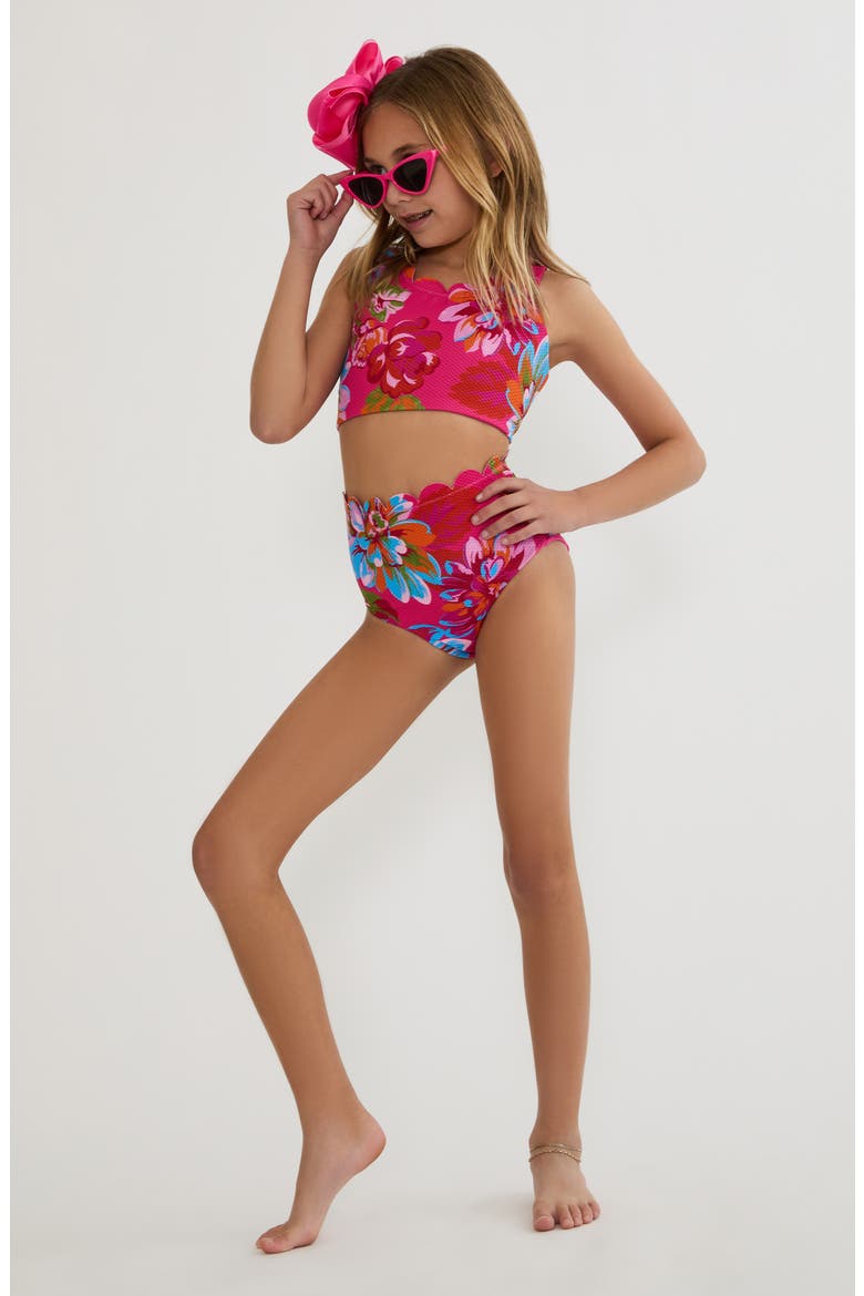 Kids' Little Madison Bea Two-Piece Swimsuit, Alternate, color, SUGAR BLOOM