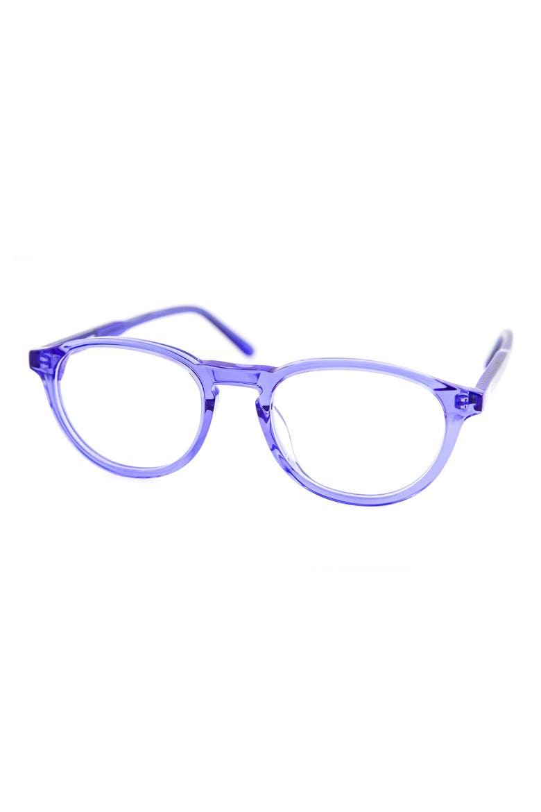 Albie 50mm Round Optical Frames, Alternate, color, BLUE