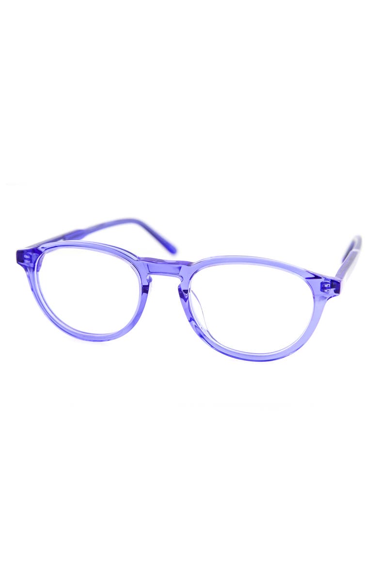 AQS Albie 50mm Round Optical Frames, Alternate, color, Blue
