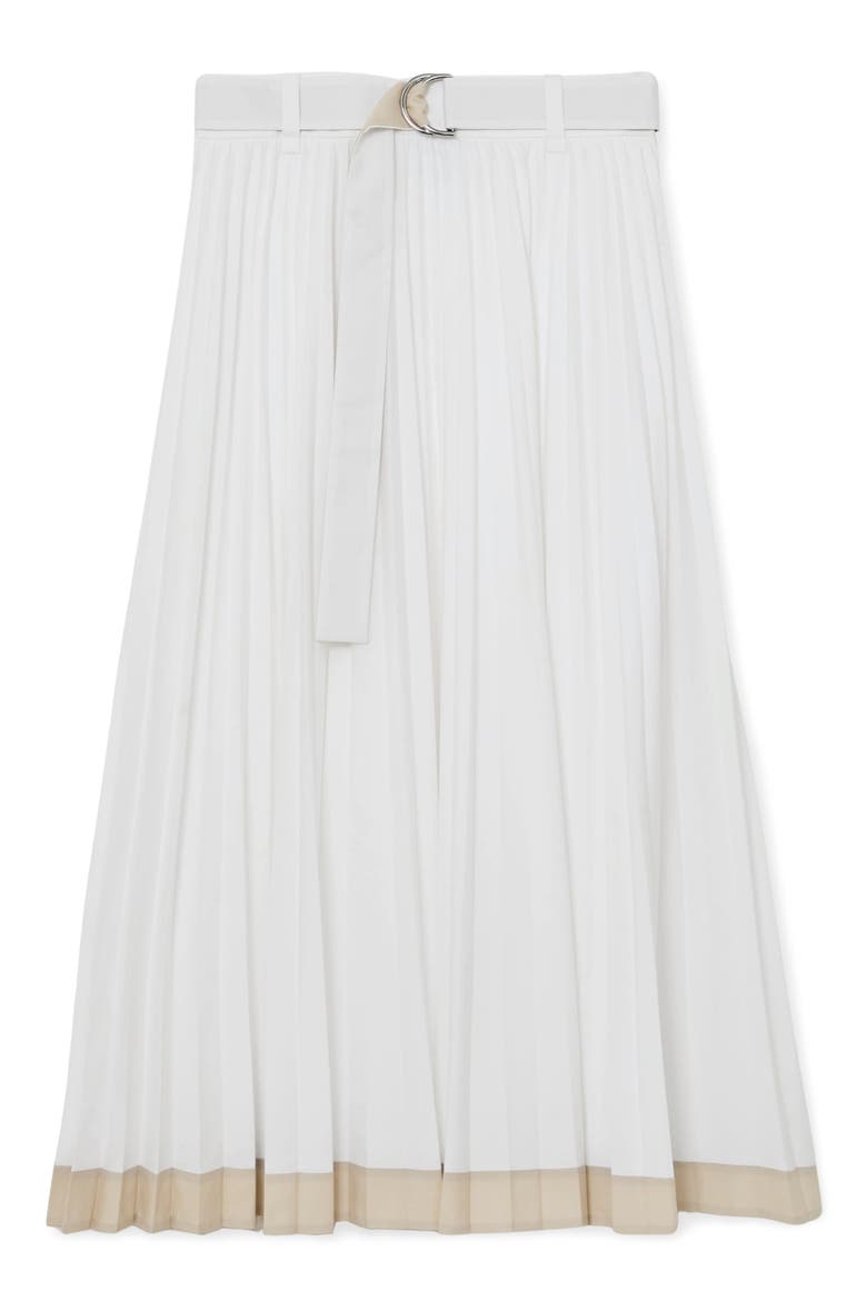 Allora Pleated Skirt, Alternate, color, IVORY
