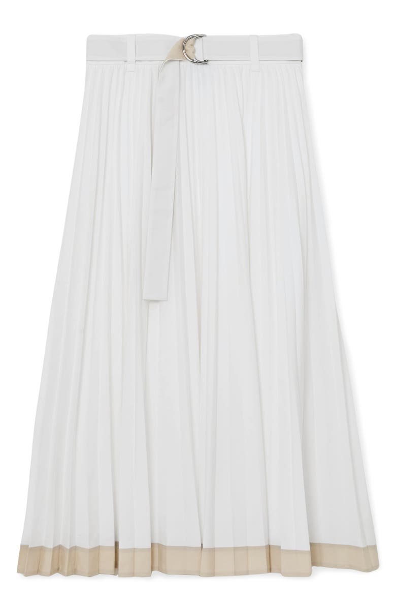 Reiss Allora Pleated Skirt, Alternate, color, Ivory