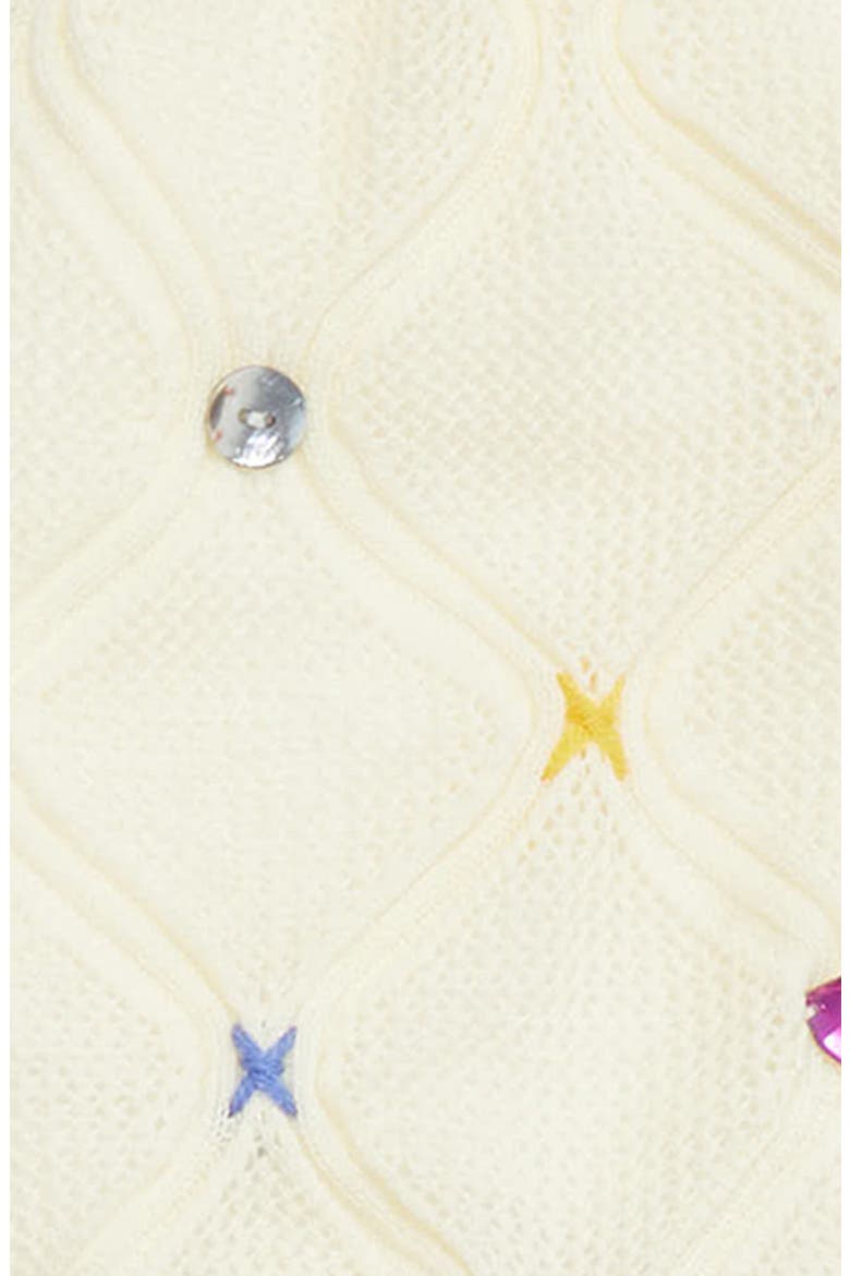 Cotton Lattice Stitch Beanie, Alternate, color, IVORY