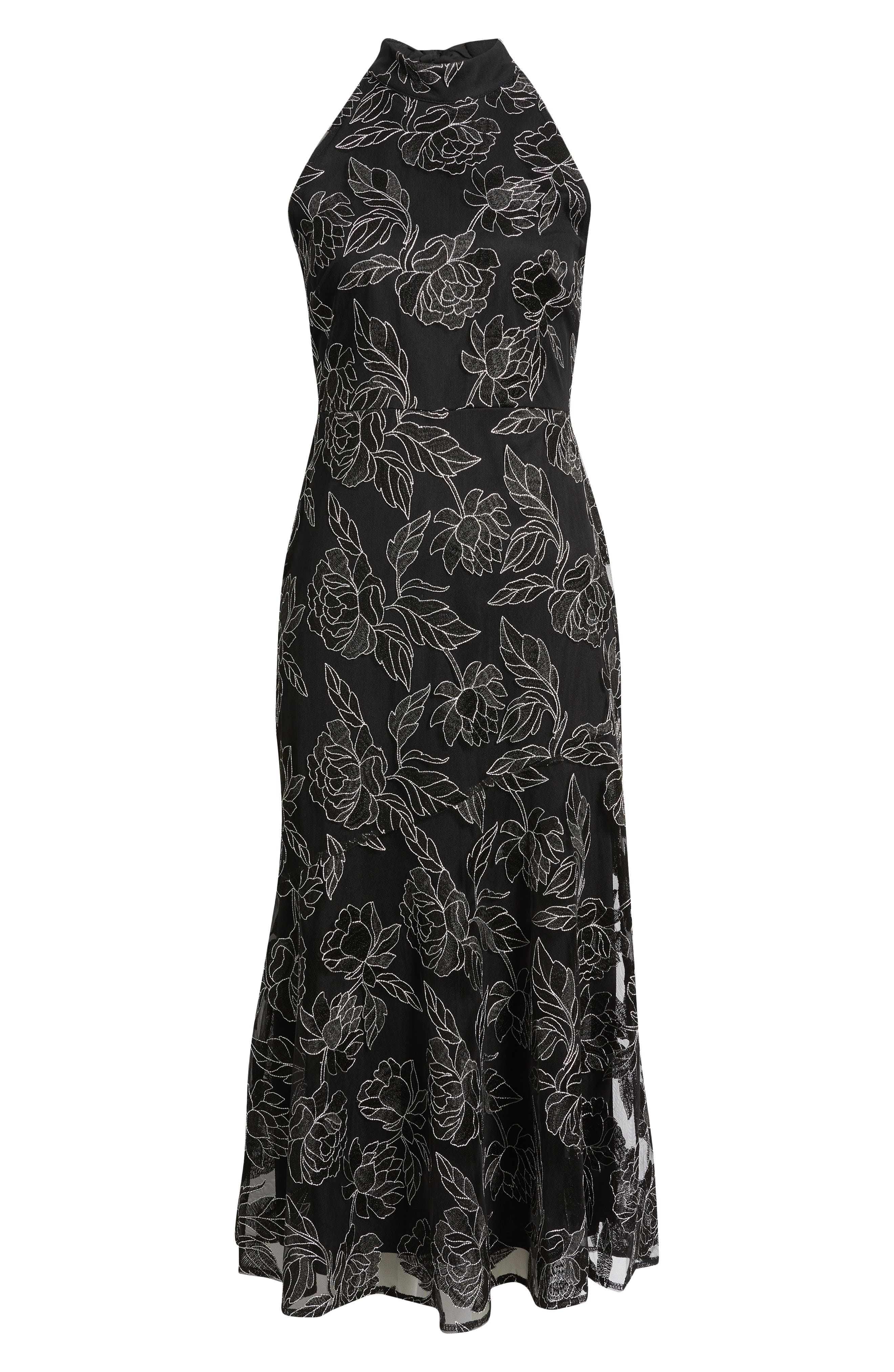 Embroidered Fit & Flare Cocktail Dress (Women) | Nordstrom
