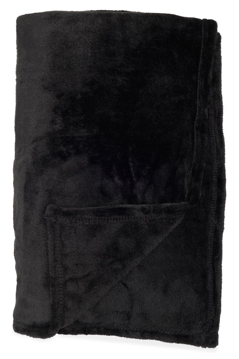Travel Blanket, Alternate, color, BLACK