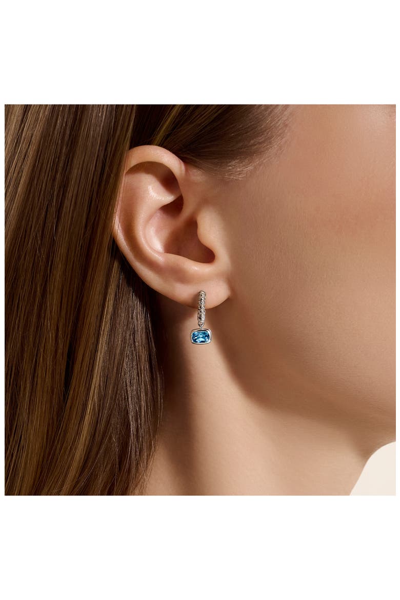 Heishi London Blue Topaz Drop Earrings, Alternate, color, LONDON BLUE TOPAZ