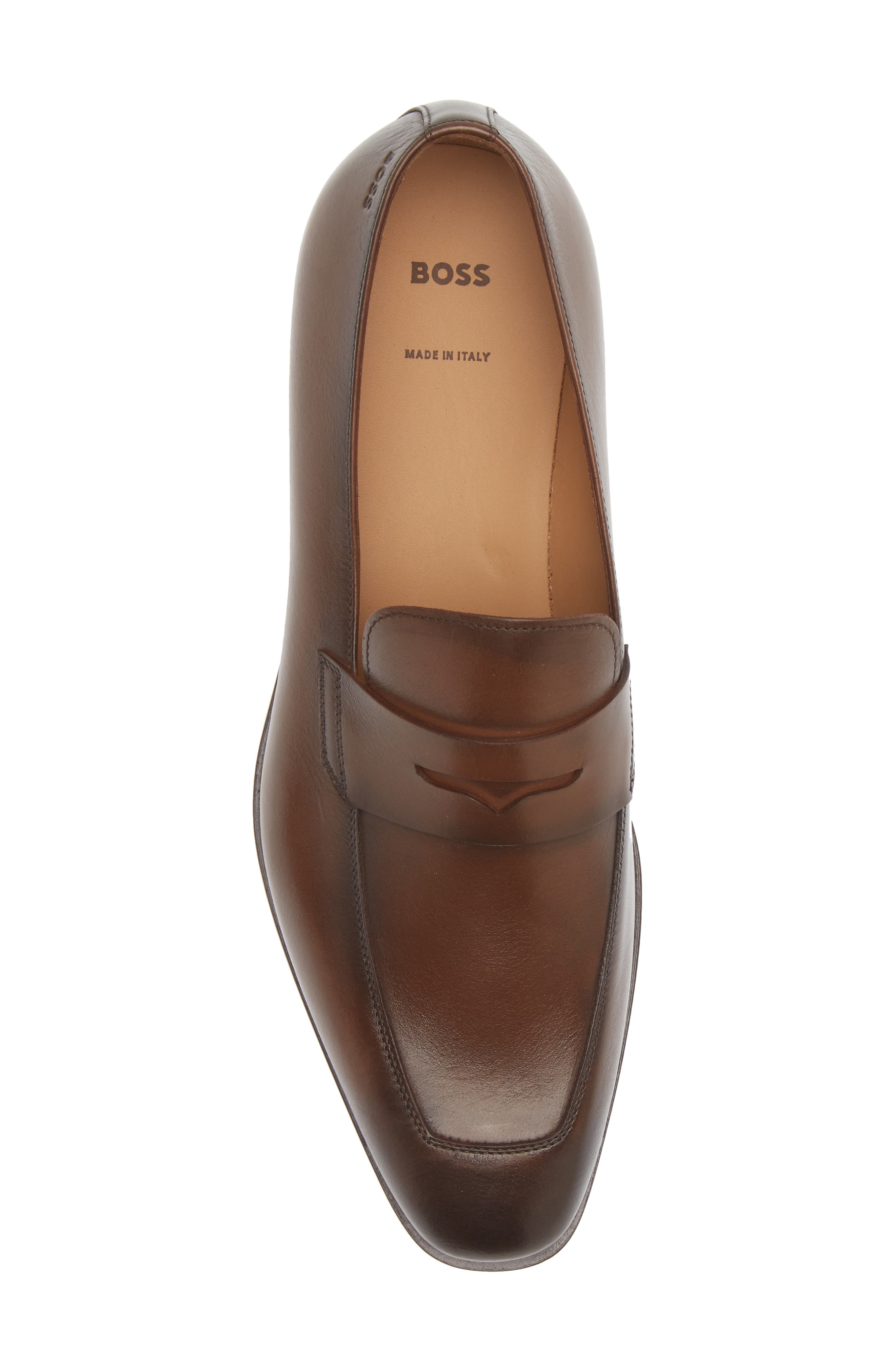 BOSS Lisbon Penny Loafer, Alternate, color, Med Brn