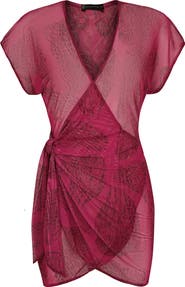 ViX Paula Hermanny Roseate Emily Cover-Up Minidress