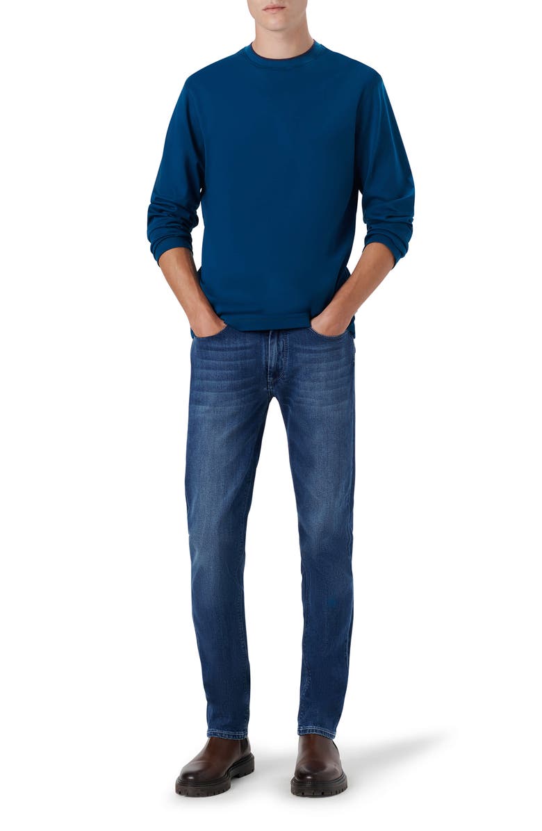 Bugatchi Solid Long Sleeve T-Shirt, Alternate, color,