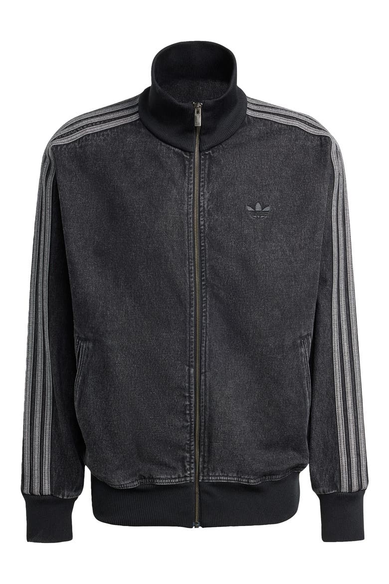 Firebird Denim Track Jacket, Alternate, color, TRUE BLACK DENIM