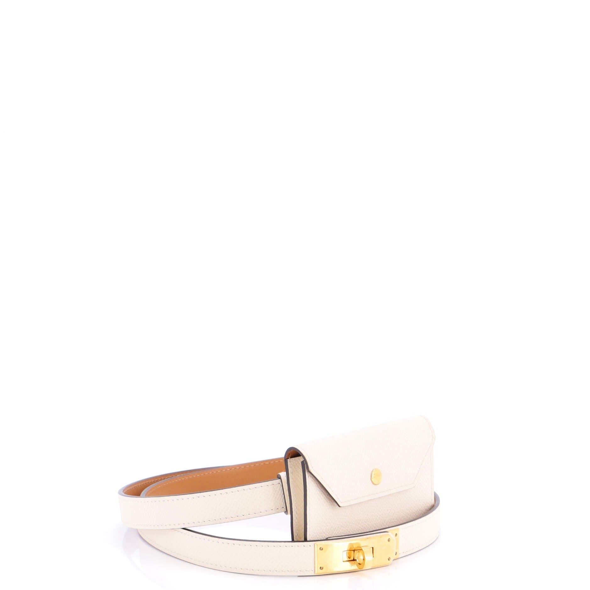 Kelly Pocket Belt Leather Thin, Alternate, color, Nata