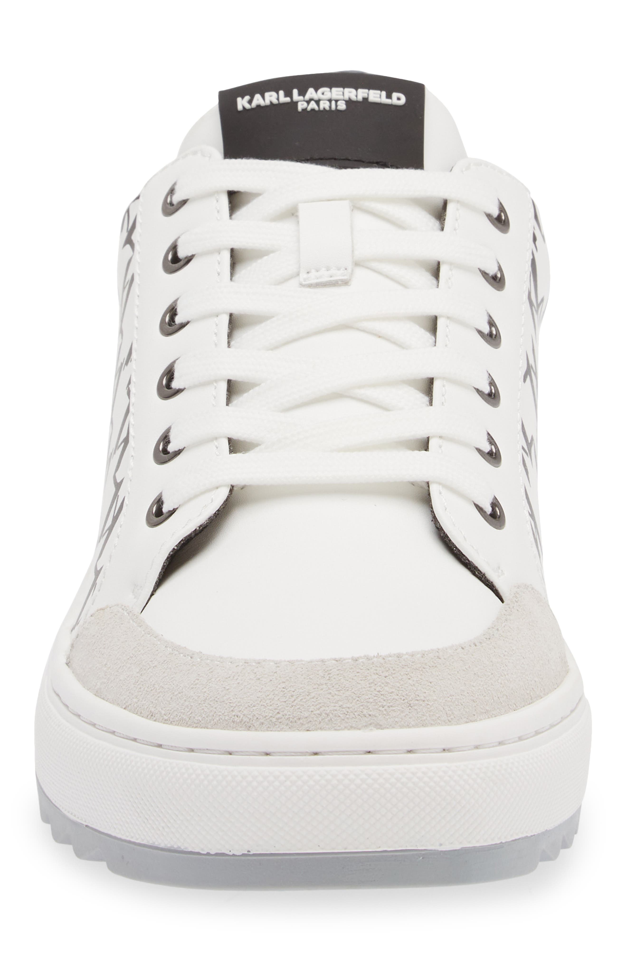 KARL LAGERFELD PARIS Logo Sawtooth Sneaker, Alternate, color, 