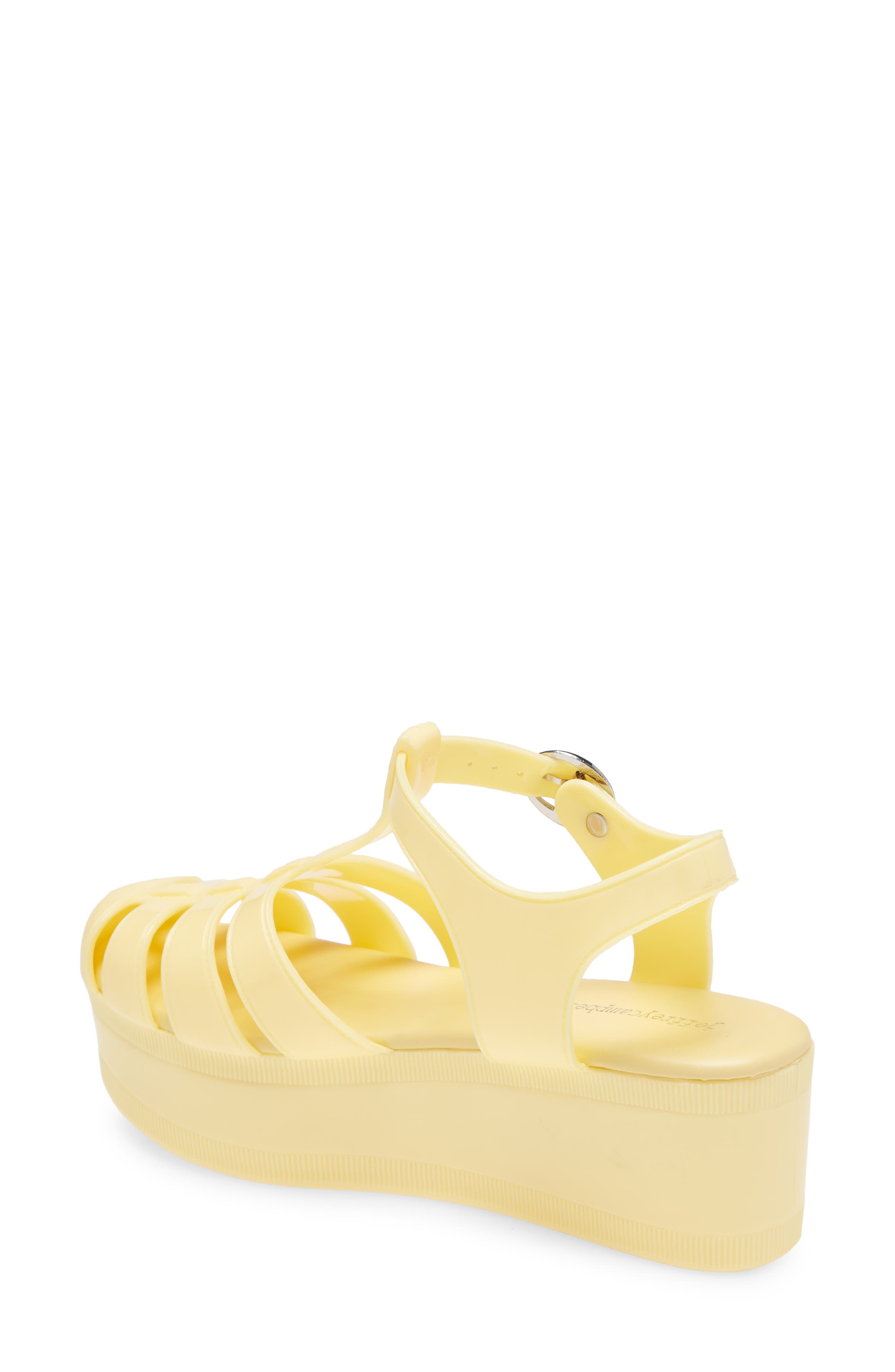 Candied Platform Sandal, Alternate, color, YELLOW SHINY