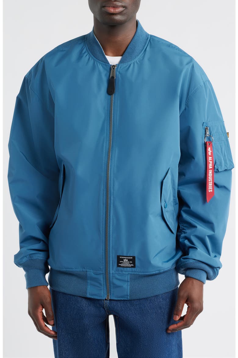 L-2B Oversize Flight Jacket, Alternate, color, DENIM BLUE