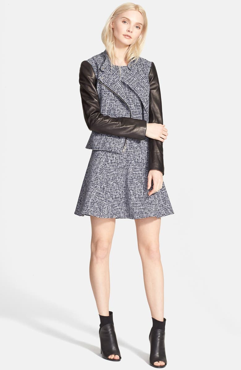 Theory 'Tillora' Bouclé Fit & Flare Dress, Alternate, color, 