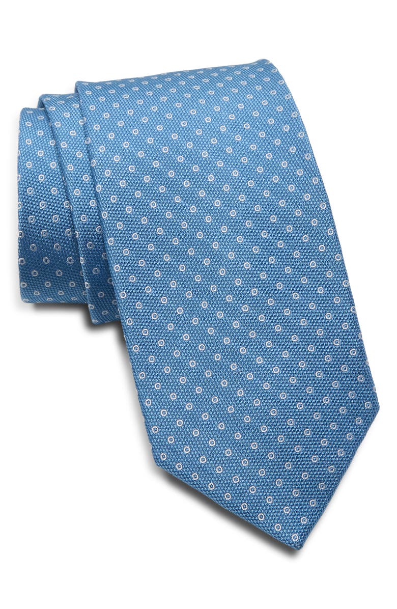 Michael Kors Grenache Dot Tie, Main, color, Indigo