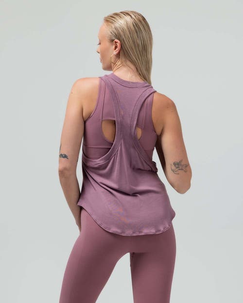 Reformer The Loose Racerback Tank Top In Purple