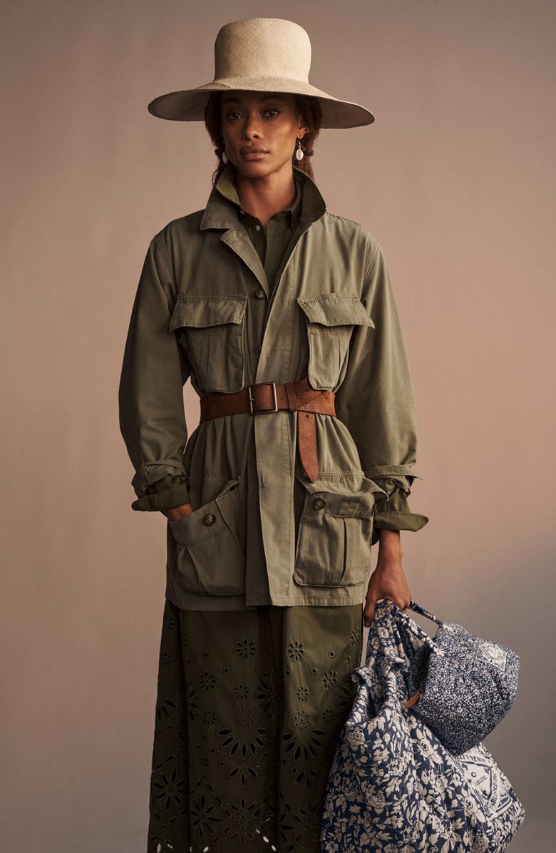 Polo Ralph Lauren Long Sleeve Cotton Twill Shirtdress, Alternate, color, 