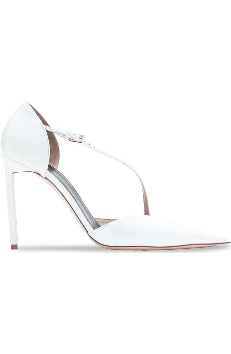 TOM FORD Stiletto Asymmetric Strap Pump, Alternate, color, Optical White