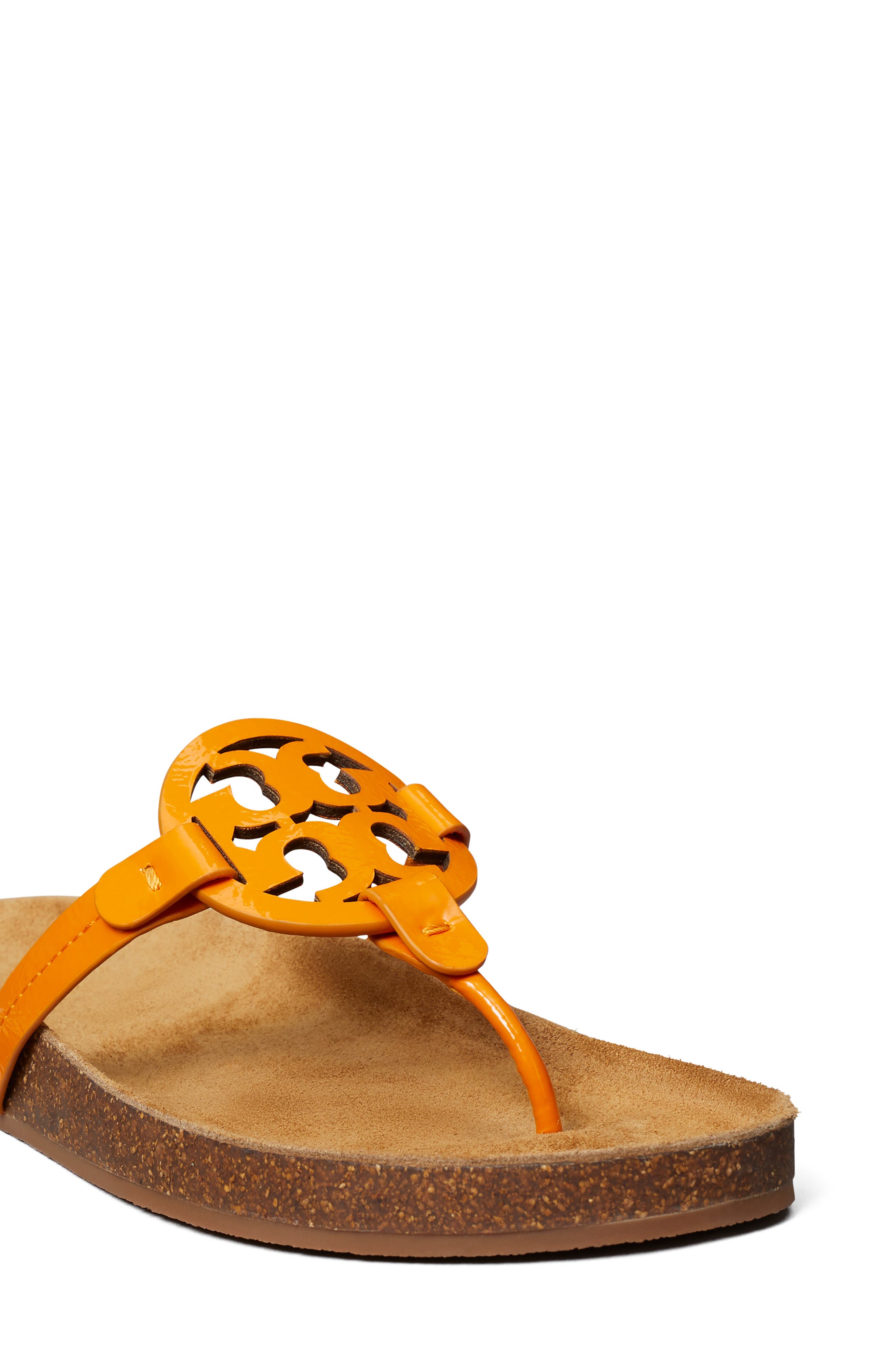 Miller Cloud Thong Sandal, Alternate, color, ORANGE CITRINE / NATURAL
