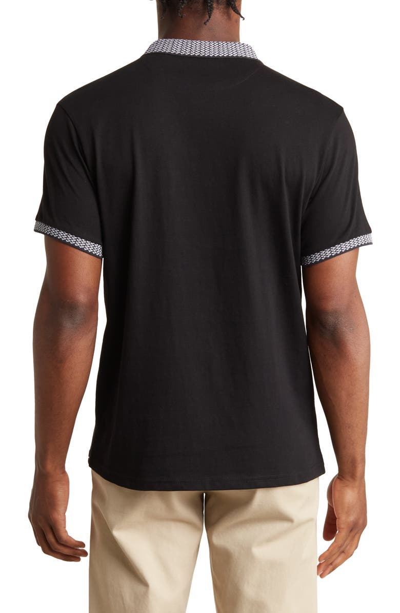 SOUL OF LONDON Contrast Knit Polo, Alternate, color, 