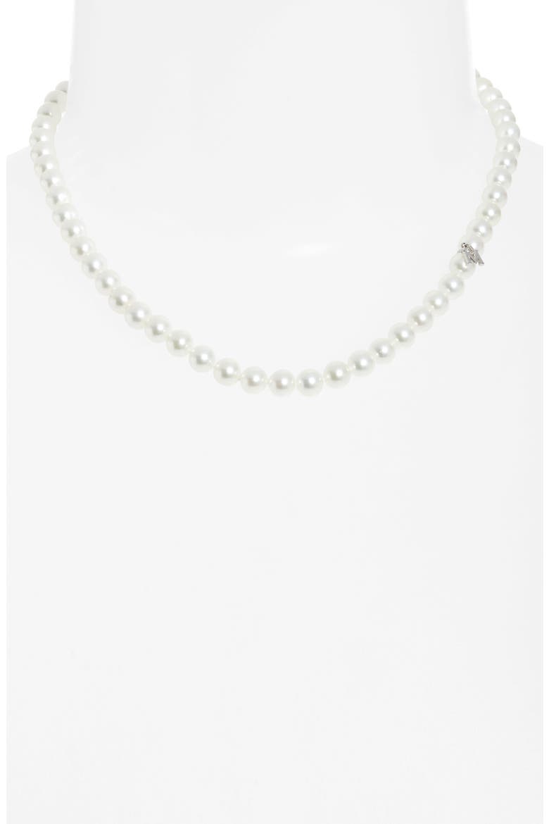 Akoya Cultured Pearl Choker, Alternate, color, WHITE GOLD