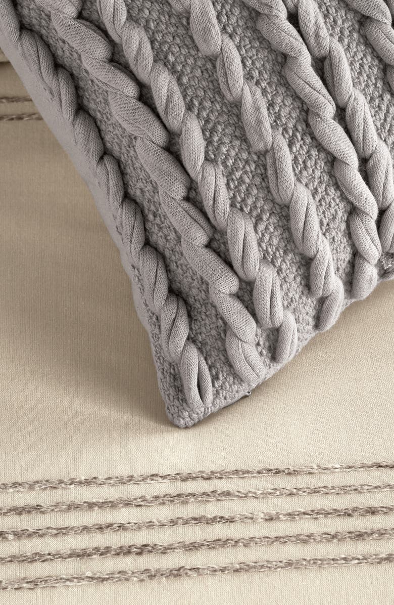 DKNY Marled Stripe Duvet Cover & Sham Set, Alternate, color, 