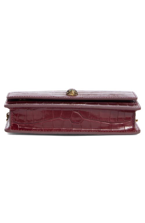 Kurt Geiger London Extra Mini Shoreditch Crossbody Bag In Burgundy