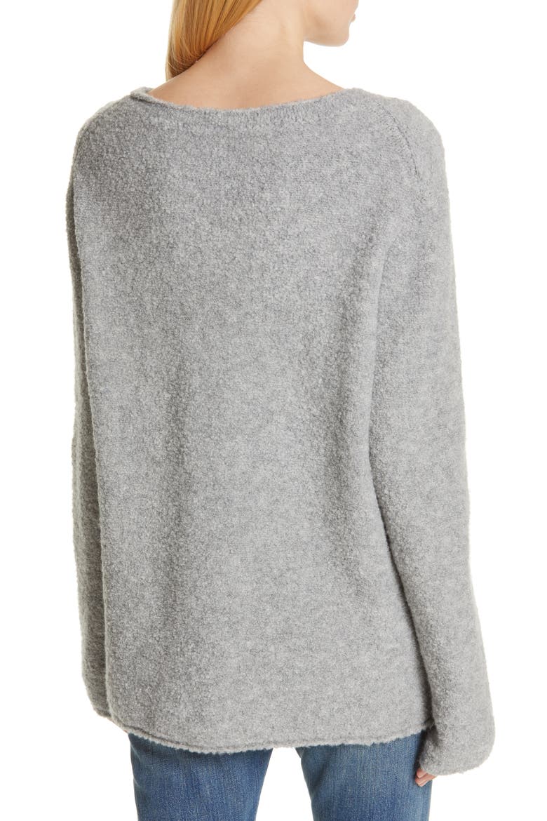Bouclé Sweater, Alternate, color, GREY