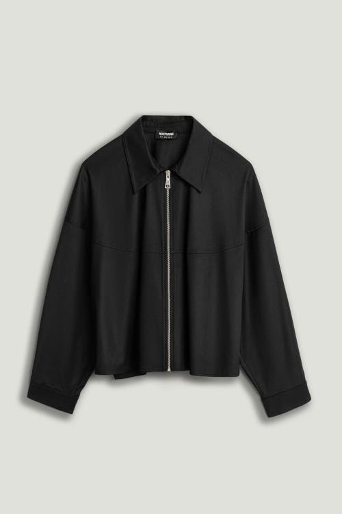 Nocturne Draped Jacket In Black