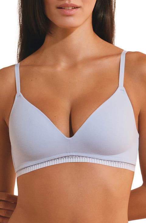 Happily Wireless Stretch Cotton Triangle Bra