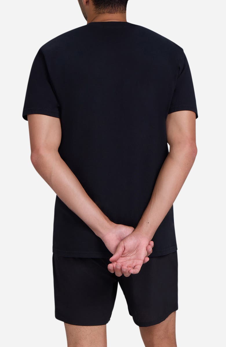 Bad Birdie Bad to your Core Embroidered Logo Cotton T-Shirt, Alternate, color, Black