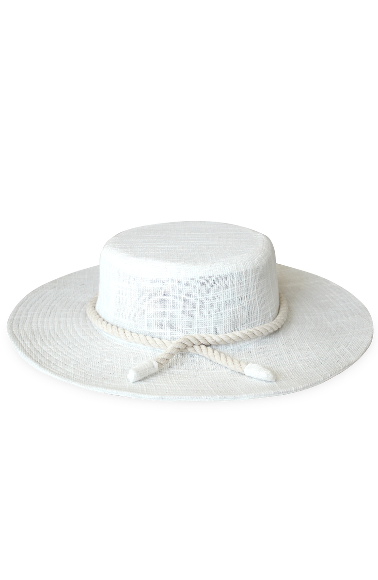 BRUNNA.CO The Loretta Linen Jute Hat, Main, color, Beige