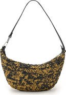 AllSaints Micro Luna Raffia Bag