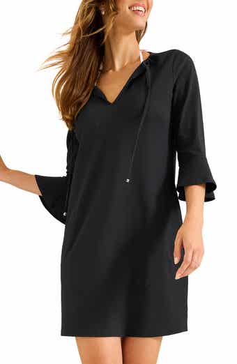 Tommy Bahama Island Cays Flounce Sleeve Cover-Up Dress