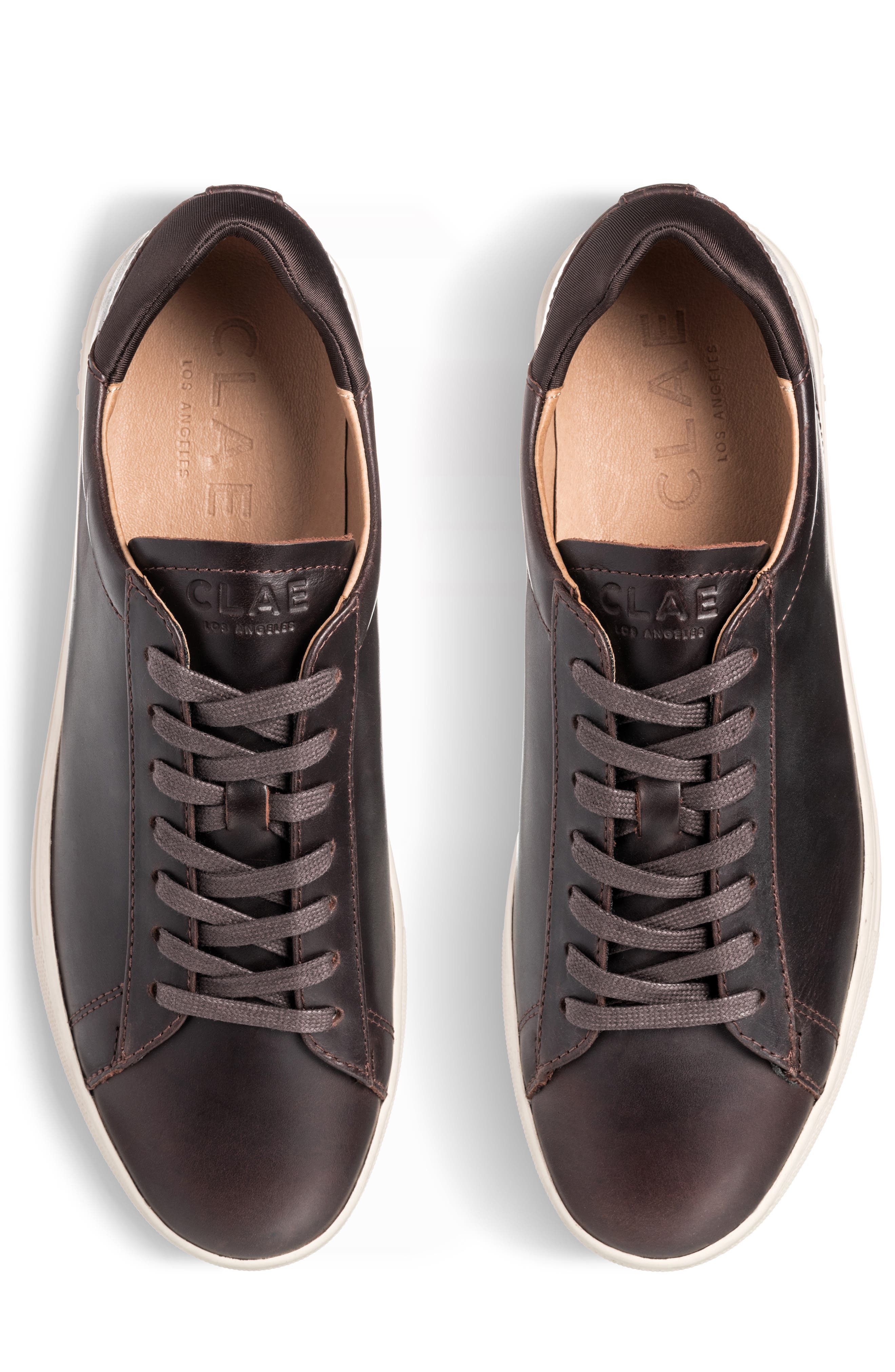 CLAE Bradley Water Repellent Sneaker, Alternate, color, Walrus Brown Leather