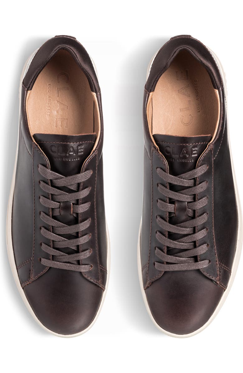 CLAE Bradley Water Repellent Sneaker, Alternate, color, Walrus Brown Leather